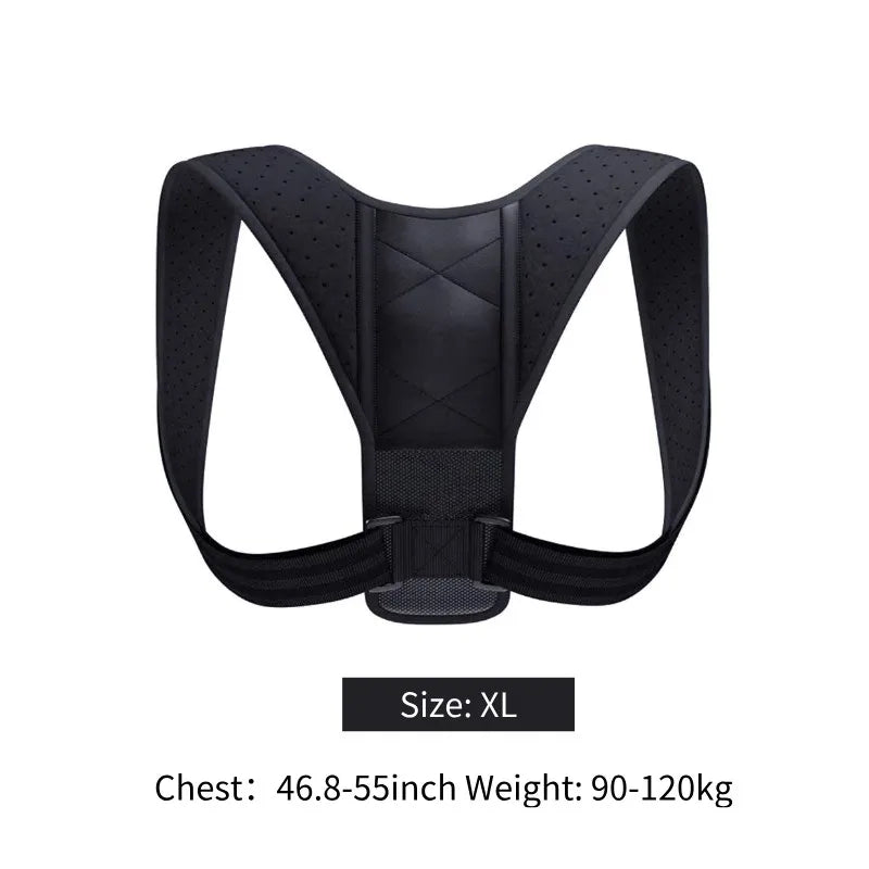 POSTURE CORRECTOR BELT FOR THE BACK, HUNCHBACK PREVENTION, POSTURE CORRECTION WHILE SITTING, UNISEX, BREATHABLE, BODY SHAPING