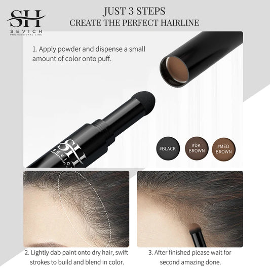 HAIR LINE MODIFIED REPAIR STICK PEN INSTANTLY BLACK ROOT COVER UP NATURAL HAIR FILLING HAIRLINE SHADOW POWDER HAIR COVERAGE 