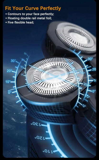 PORTABLE RECHARGEABLE 5-IN-1 ELECTRIC SHAVER