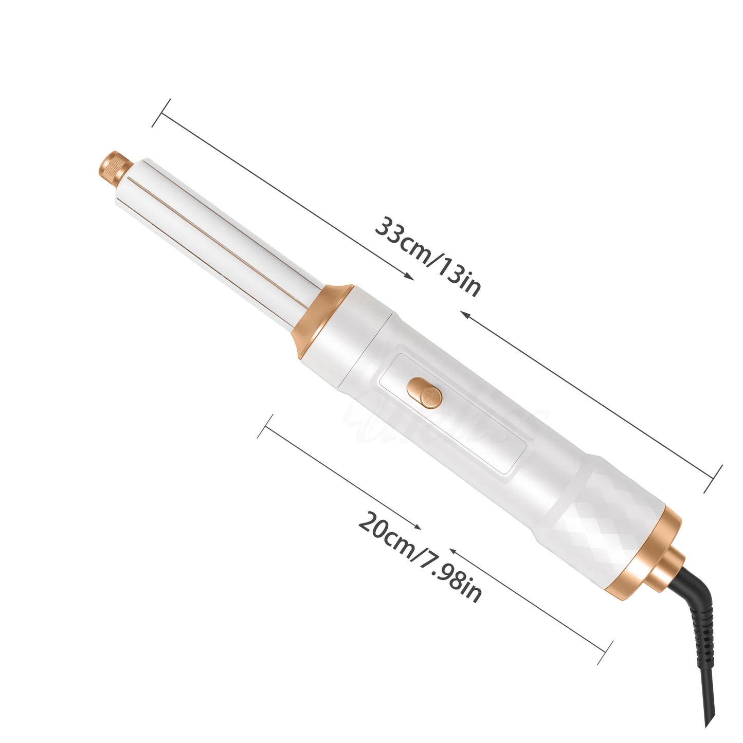 5-IN-1 HAIR DRYER WITH HOT AIR COMB FOR CURLING, STRAIGHTENING, AND ADDING VOLUME TO HAIR.