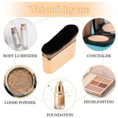 SOFT BRONZING BRUSH FOR FACE, BODY AND LEG MAKEUP (ROSE GOLD)