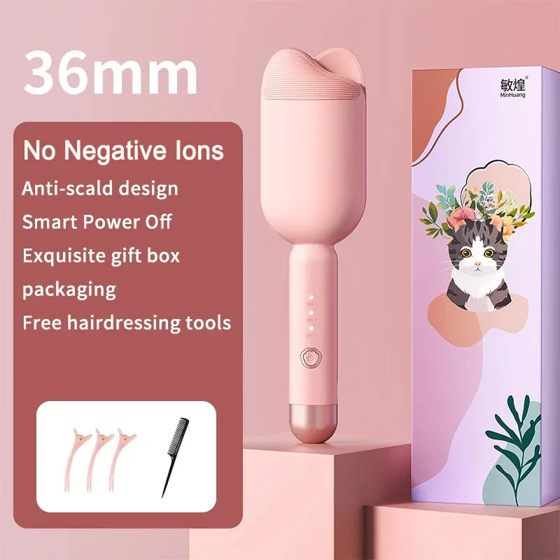 ELECTRIC HAIR CURLER 36MM LARGE WAVE STYLING CERAMIC HAIR LONG LASTING CURLING IRON STYLING TOOL CURLING WAND HAIR WAVER
