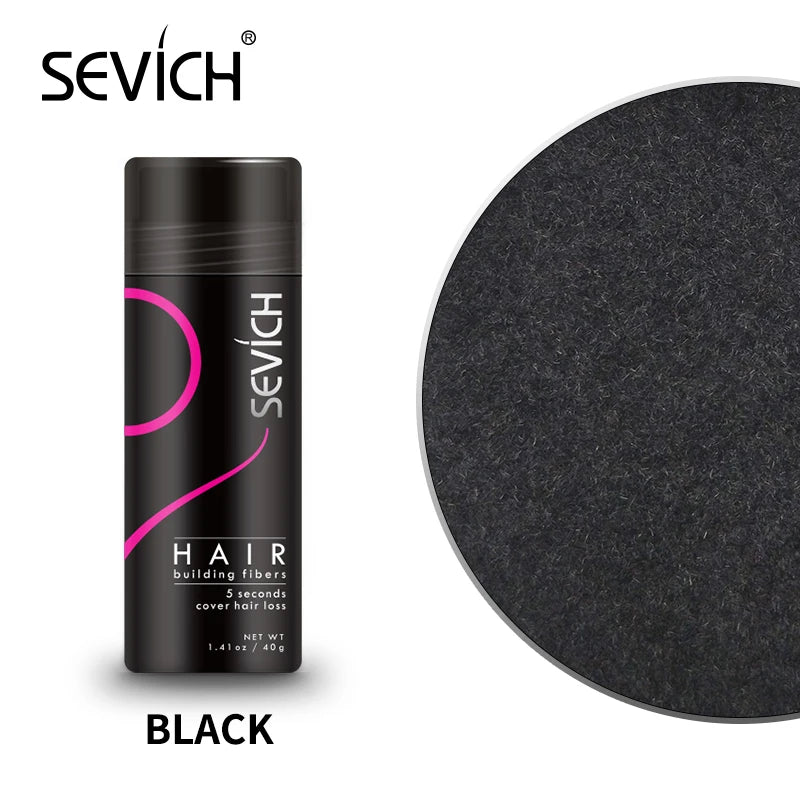 SEVICH 40G HAIR FIBERS REGROWTH POWDERS KERATIN APPLICATOR HAIR BUILDING FIBERS SPRAY PUMP HAIR GROWTH PRODUCTS BEAUTY HEALTH