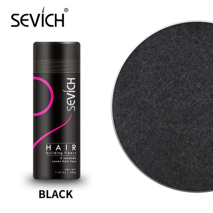 SEVICH 40G HAIR FIBERS REGROWTH POWDERS KERATIN APPLICATOR HAIR BUILDING FIBERS SPRAY PUMP HAIR GROWTH PRODUCTS BEAUTY HEALTH