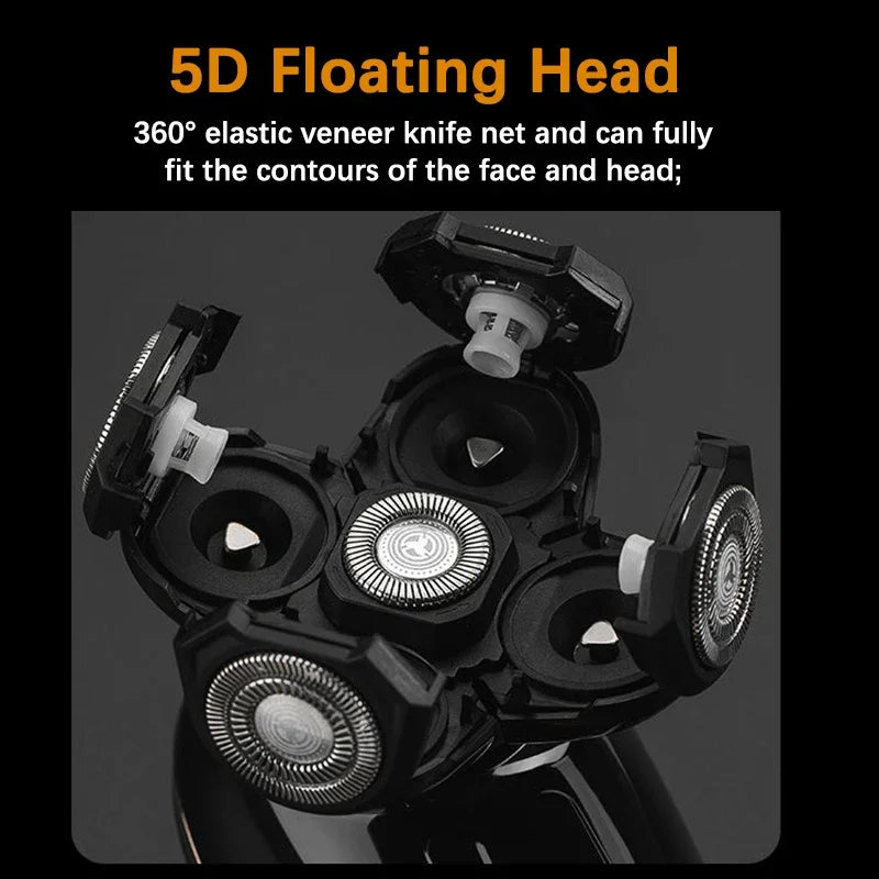 PORTABLE RECHARGEABLE 5-IN-1 ELECTRIC SHAVER