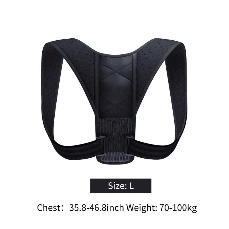 POSTURE CORRECTOR BELT FOR THE BACK, HUNCHBACK PREVENTION, POSTURE CORRECTION WHILE SITTING, UNISEX, BREATHABLE, BODY SHAPING