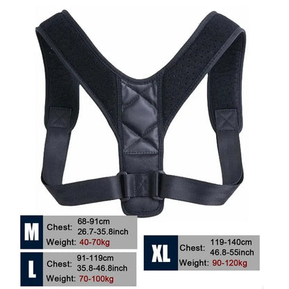 POSTURE CORRECTOR BELT FOR THE BACK, HUNCHBACK PREVENTION, POSTURE CORRECTION WHILE SITTING, UNISEX, BREATHABLE, BODY SHAPING