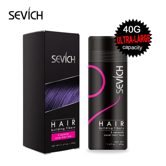 SEVICH 40G HAIR FIBERS REGROWTH POWDERS KERATIN APPLICATOR HAIR BUILDING FIBERS SPRAY PUMP HAIR GROWTH PRODUCTS BEAUTY HEALTH