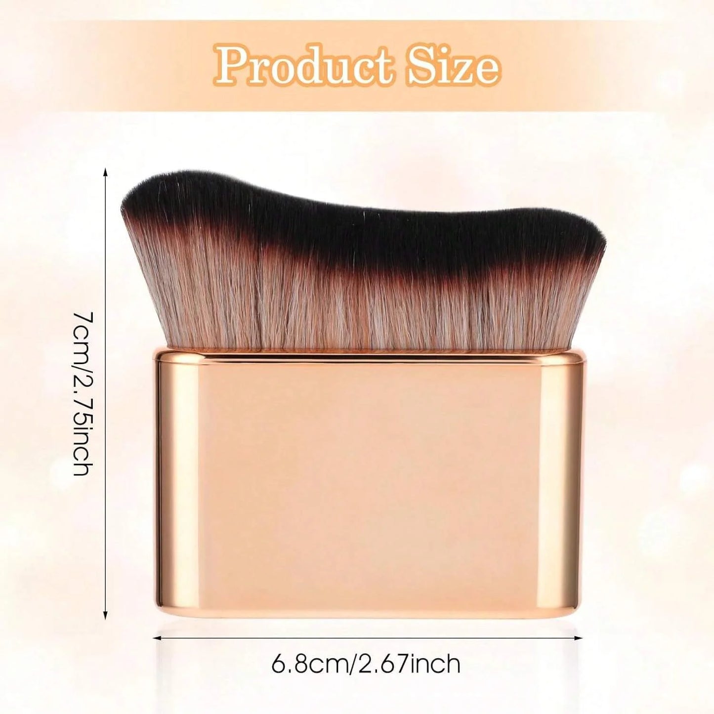 SOFT BRONZING BRUSH FOR FACE, BODY AND LEG MAKEUP (ROSE GOLD)