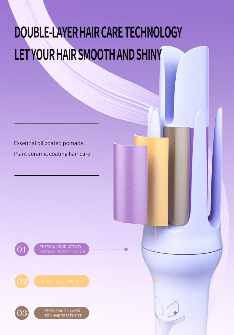 AUTOMATIC CURLING IRON 32MM 4V ADJUSTABLE