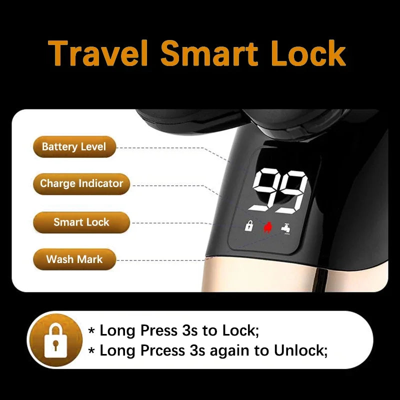 PORTABLE RECHARGEABLE 5-IN-1 ELECTRIC SHAVER