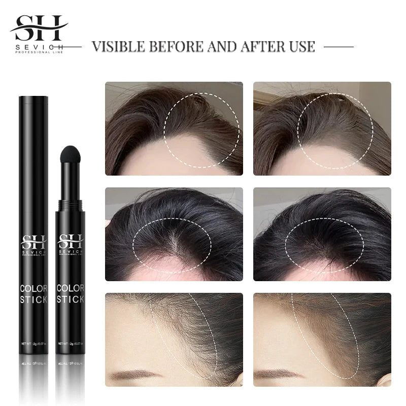 HAIR LINE MODIFIED REPAIR STICK PEN INSTANTLY BLACK ROOT COVER UP NATURAL HAIR FILLING HAIRLINE SHADOW POWDER HAIR COVERAGE ﻿