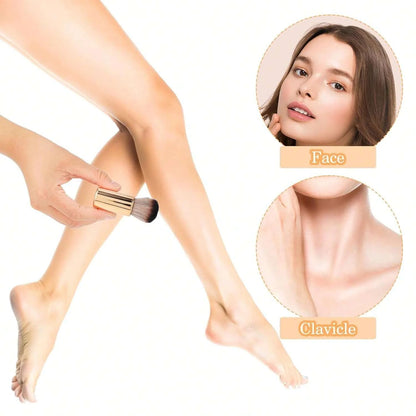 SOFT BRONZING BRUSH FOR FACE, BODY AND LEG MAKEUP (ROSE GOLD)