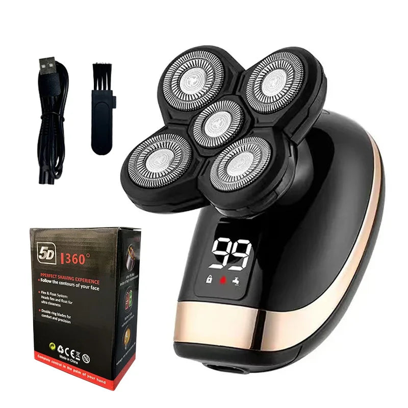 PORTABLE RECHARGEABLE 5-IN-1 ELECTRIC SHAVER