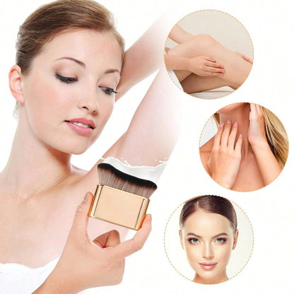 SOFT BRONZING BRUSH FOR FACE, BODY AND LEG MAKEUP (ROSE GOLD)