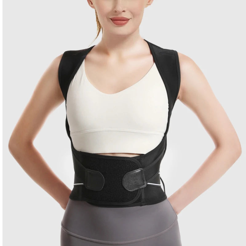 POSTURAL CORRECTION OF SHOULDERS AND BACK WITH CAMEL TOE STRAPS, ADULT BODY SHAPE CORRECTION, UNISEX LUMBAR SUPPORT.